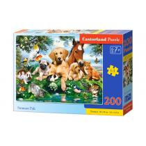 puzzle 200 komada ljetna družina