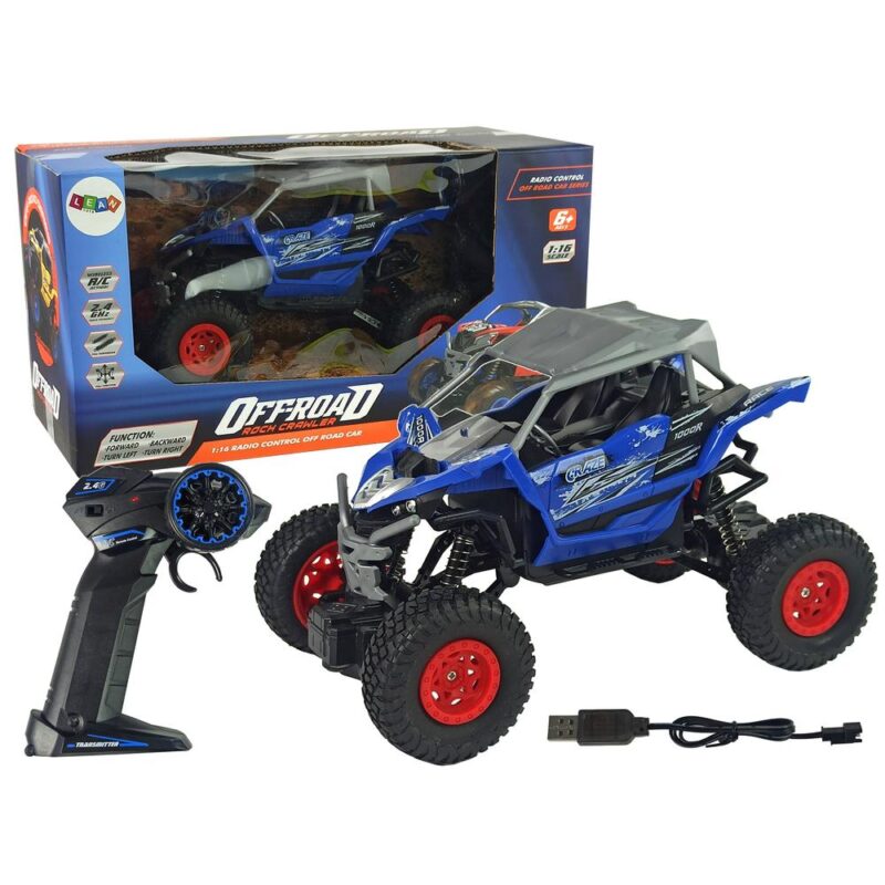 Off road auto na daljinski upravljač 1:16 plavi