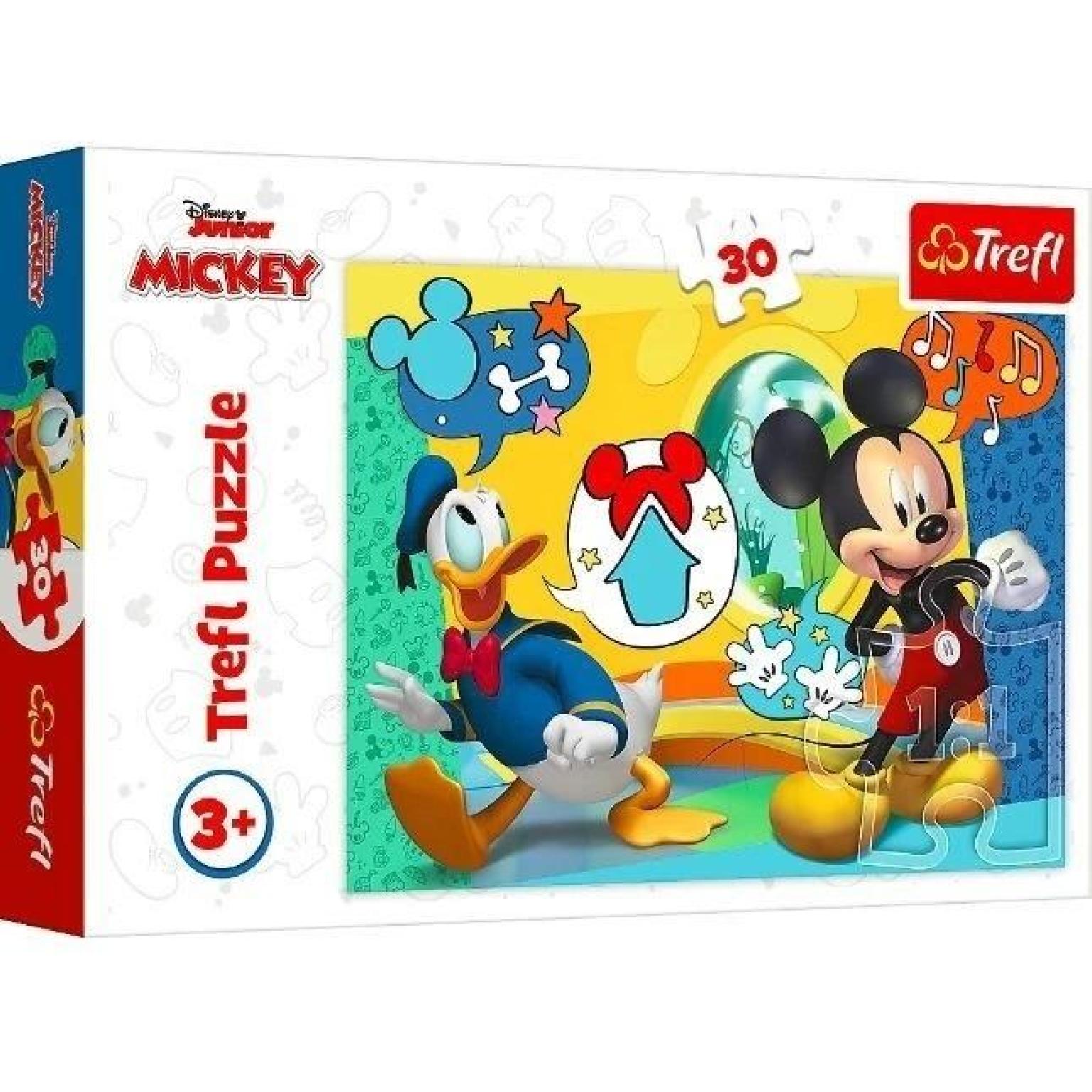 Puzzle Mickey Mouse i Pajo Patak 30 komada Trefl