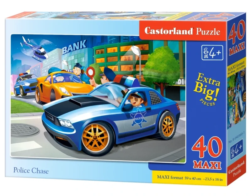 Puzzle 40 kom maxi Police Chase