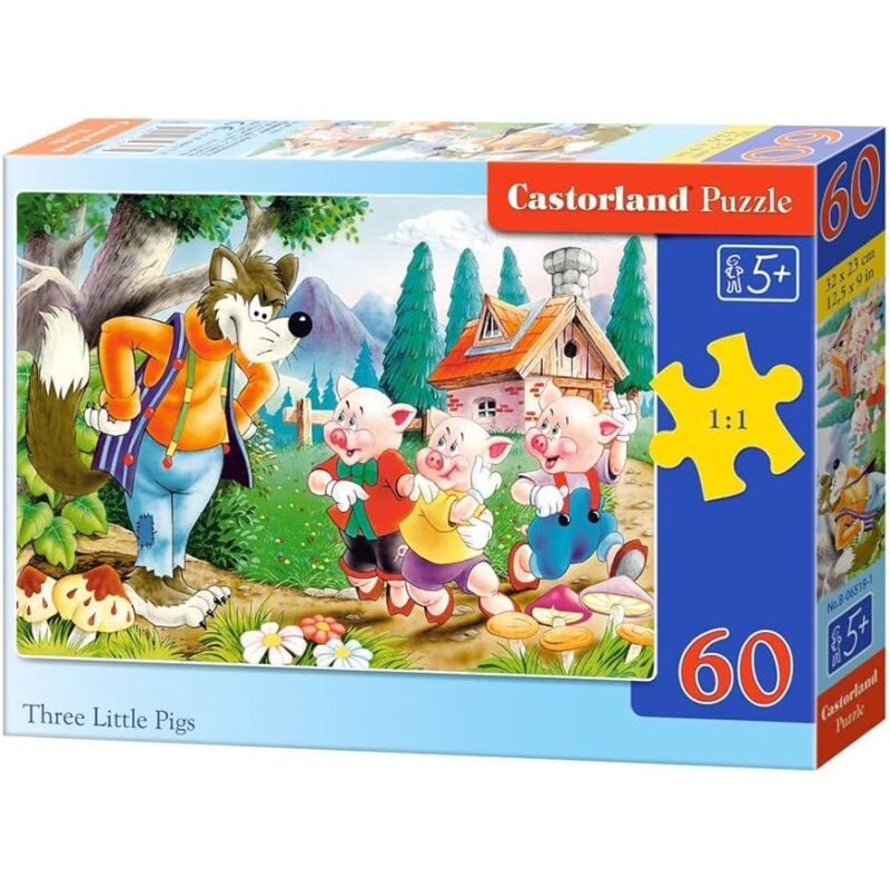 Puzzle 60 kom Three Little Pigs