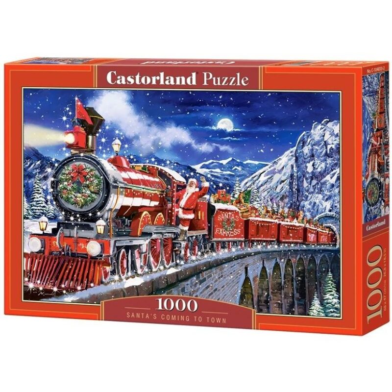 PUZZLE 1000 KOM DJED MRAZ DOLAZI U GRAD