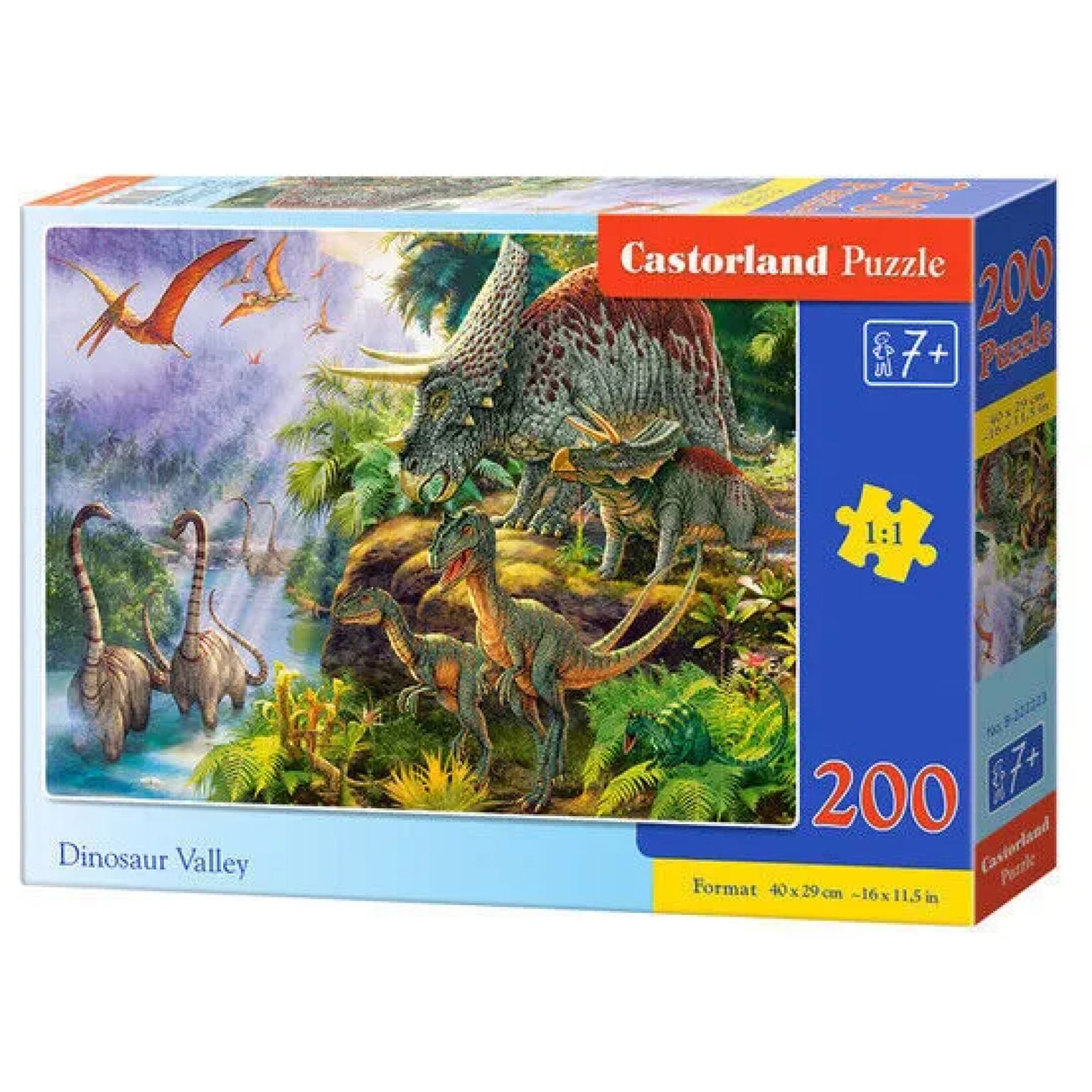 PUZZLE 200 KOM DINOSAURI