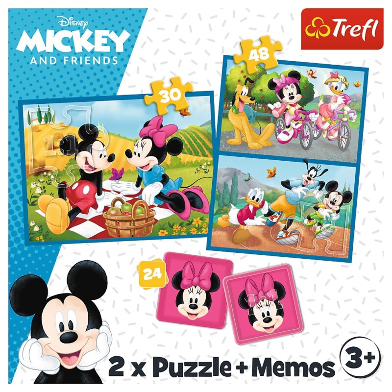 Puzzle 2u1 Trefl  Disney  Mickey i prijatelji  + memo kartice