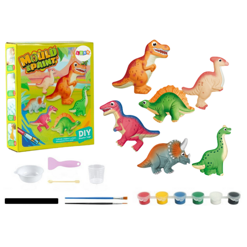 Kreativni set - izrada gips magneta Dinosaur